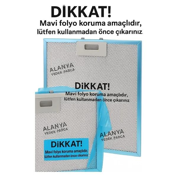 Da6-833 Aspiratör & Davlumbaz Metal Yağ Filtresi, Kumtel İle Uyumlu - Görsel 5