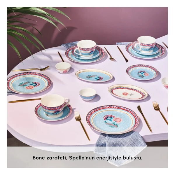 Karaca Spello Blue 26 Parça 6 Kişilik Kahvaltı Takımı - Görsel 6