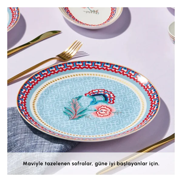 Karaca Spello Blue 26 Parça 6 Kişilik Kahvaltı Takımı - Görsel 8