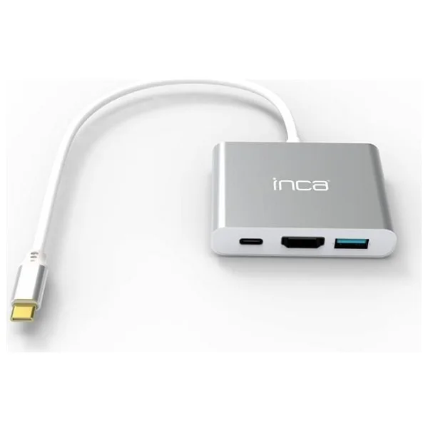 Inca Type-C Hub X4 Hdmı 4k@30 Hz+ USB 2.0+Pd Aluminyum Kasa - Görsel 5