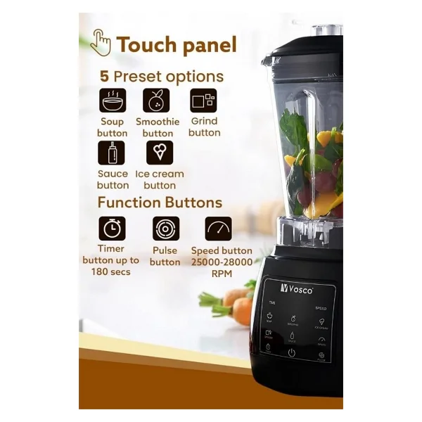 Home Pro Blender 1600w 2l Siyah - Görsel 3
