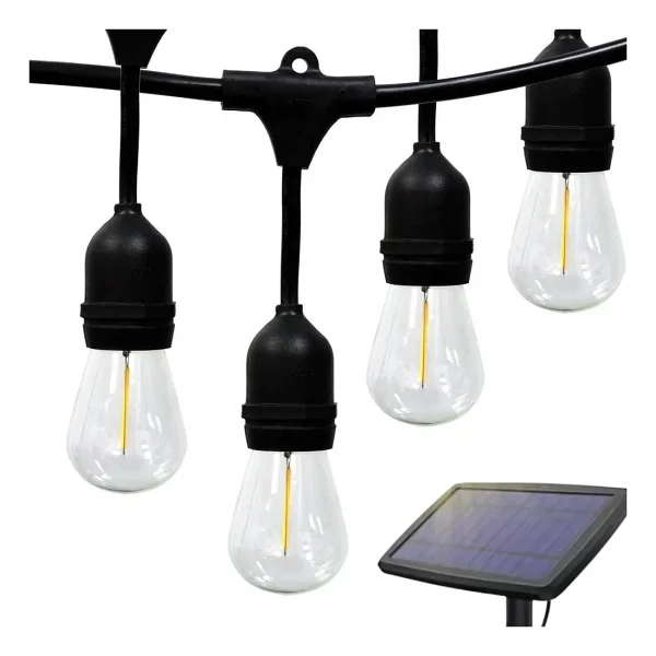 Forlife Güneş Enerjili Solar 10 Adet S14 LED Ampullü 10 Metre LED Işık Seti - Görsel 2