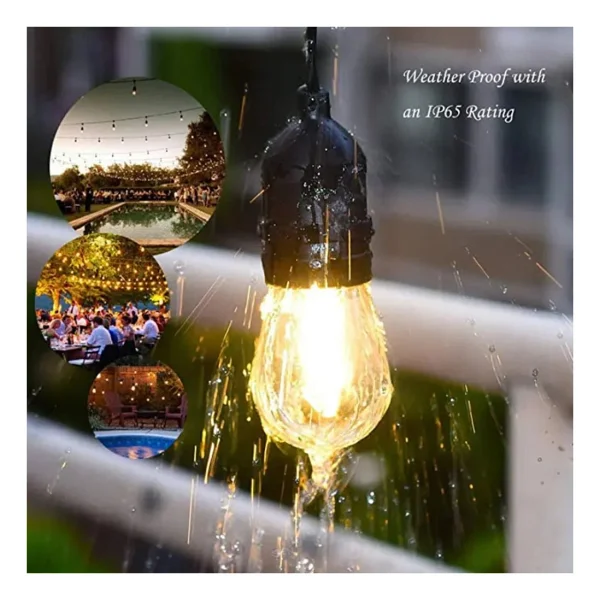 Forlife Güneş Enerjili Solar 10 Adet S14 LED Ampullü 10 Metre LED Işık Seti - Görsel 4