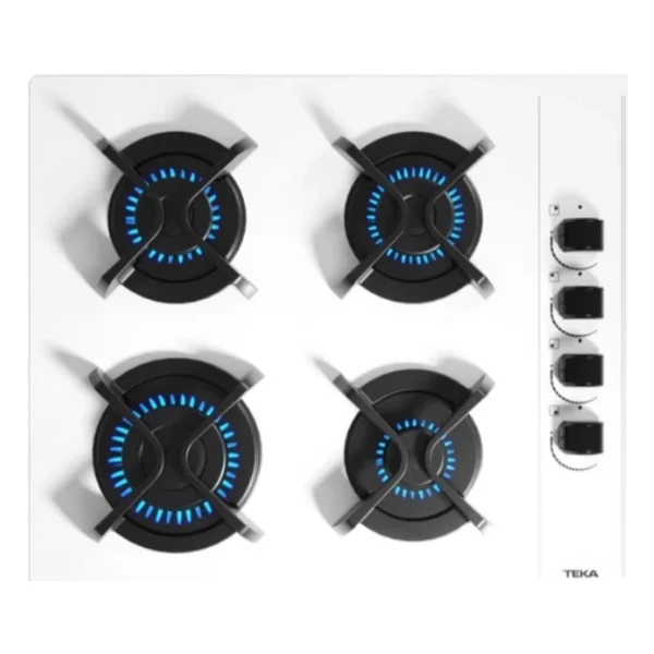 Teka Gbc 64002 Kbc Wh Beyaz Cam Ankastre Ocak - Görsel 4