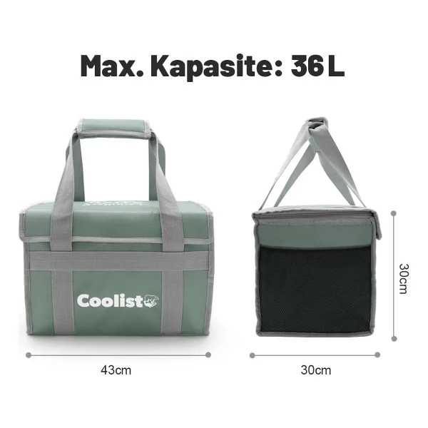 Coolist Cl36lg Mint Yeşili 36 Lt Katlanabilir Termos Çanta - Görsel 4