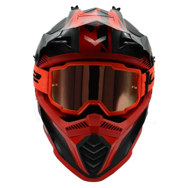Ls2 Motokros Gözlük Charger Goggles İridyum Camlı Neon Turuncu - Görsel 2