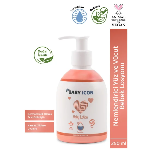 Baby Icon Bebek Yüz Ve Vücut Losyonu 250 Ml - Görsel 6