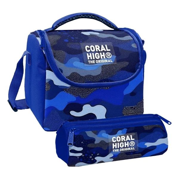 Coral High Erkek Çocuk Drone Pilotu Siyah Thermo Beslenme Çantası Ve Üç Bölmeli Kalem Çantası Seti - Görsel 8