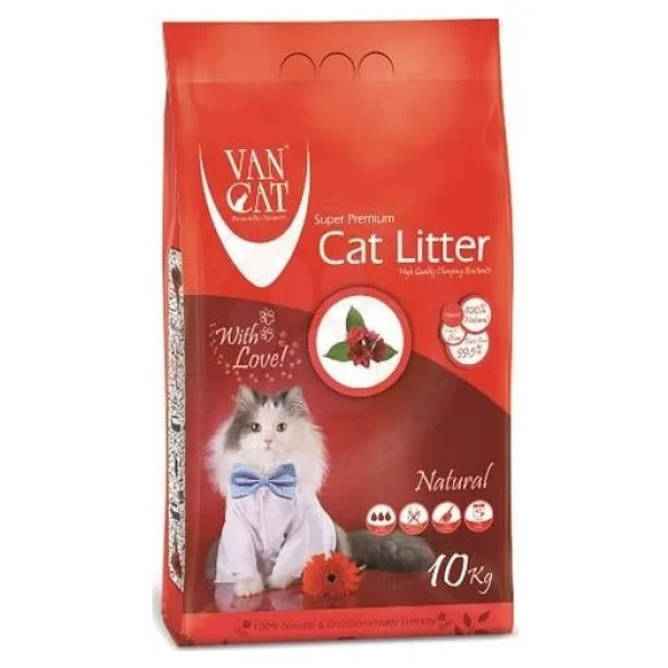 Vancat Natural 10 Kg/11.8 Lt İnce Taneli Bentonit Kedi Kumu - Görsel 3