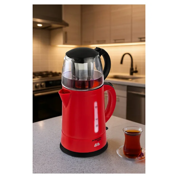 Awox Teaplus Mürdüm 2000 W Cam Demlikli Çay Makinesi - Görsel 9