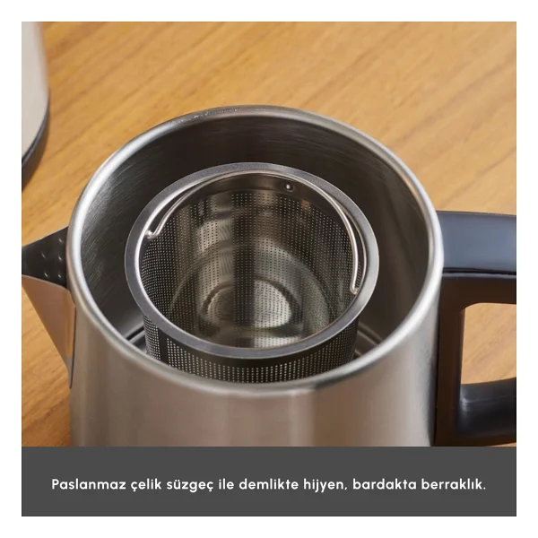 Karaca Teabig XL 2in1 Çelik Çay Makinesi - Görsel 4