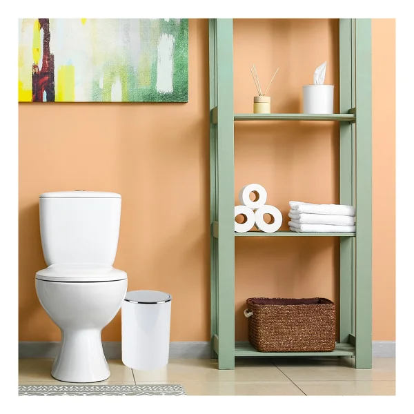 Primanova Lenox 6 Lt Beyaz Banyo Çöp Kovası - Görsel 2