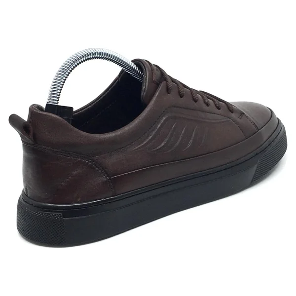 Taşpınar %100 Hakiki Deri Erkek Yazlık Ortopedik Rahat Günlük Yeni Sezon Sneaker Ayakkabı 40-44 - Kahverengi - 42 - Görsel 3