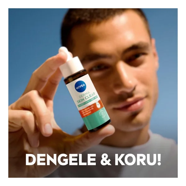 Men Erkek Hassas Tıraş Jeli 200ml Ve Derma Skin Clear Serum 30ml, Cilt Bakım Seti - Görsel 2