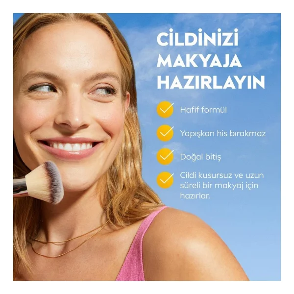 Nivea Sun Spf50 Primer Nemlendirici Makyaj Bazı 30ml Ve Luminous630 Skin Glow Peeling Etkili Tonik 100ml - Görsel 3