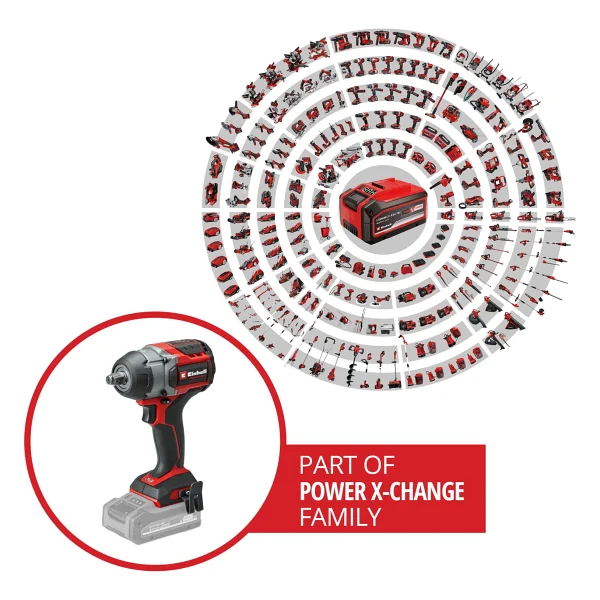 Einhell Tp-Cw 18/750-C Li Bl Darbeli Somun Sıkma Makinesi - Görsel 3