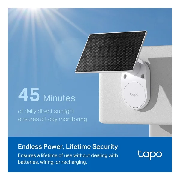 Tp-Link Tc82 Kıt Bullet 2k 3 Mp Güneş Enerjili Gece Görüşlü Wi-Fi Güvenlik Kamerası - Görsel 5