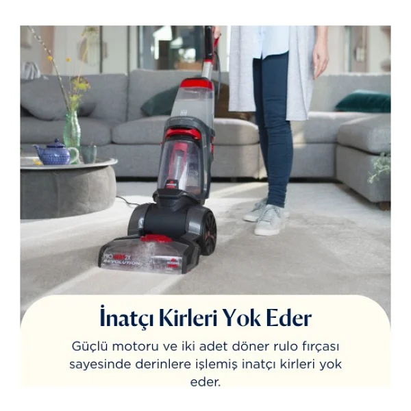Bissell Proheat 2x Revolution 800 W Halı Ve Koltuk Yıkama Makinesi - Görsel 8