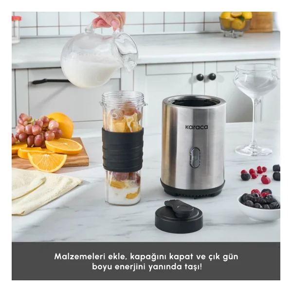 Karaca Smooth And Move 350 W Kişisel Smoothie Blender - Görsel 4