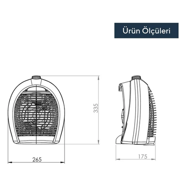 Kumtel Lx-6331 2000 W Fanlı Isıtıcı - Görsel 5