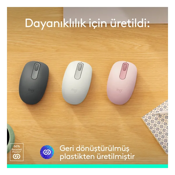 Logitech M196 Sessiz Optik Kablosuz Mouse - Görsel 5