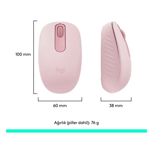 Logitech M196 Sessiz Optik Kablosuz Mouse - Görsel 7