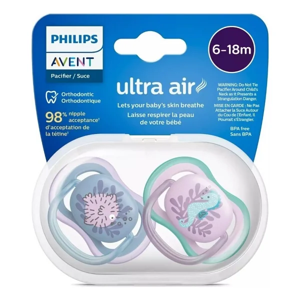 Philips Avent Scf085/61 Ultra Air 6-18 Ay 2'li Kız Emzik - Görsel 6
