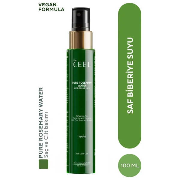 The Ceel Saf Biberiye Suyu Saç Toniği 100 Ml Vegan Dökülme Karşıtı Bitki Özlü Bakım - Görsel 9