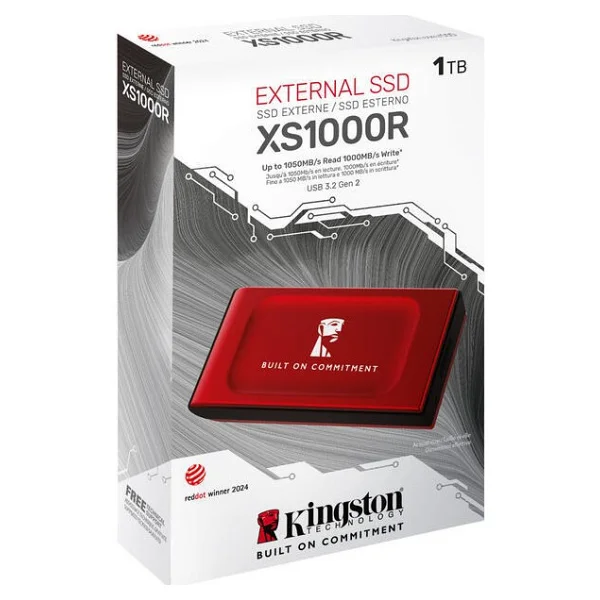 Kingston Xs1000 Sxs1000r/1000ga USB 3.2 1 TB Taşınabilir SSD - Görsel 2