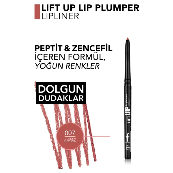 Flormar Lift Up Dolgunlaştırıcı Etkili 007 Golden Blossom Dudak Kalemi - Görsel 6