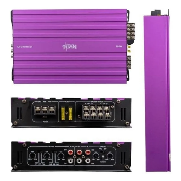 Magicvoice Titan-804 4 Kanallı Max 1600 Watt Oto Amfi-Anfi - Görsel 4