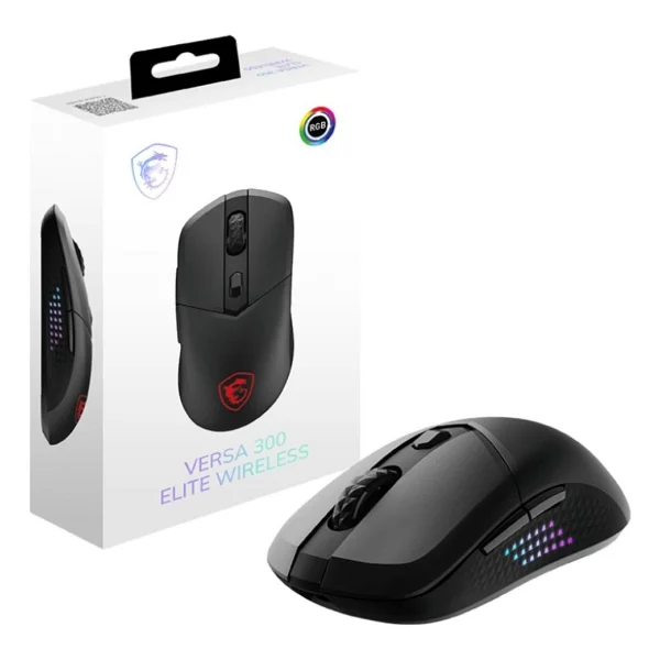 Msı Versa 300 Elite Wireless Siyah RGB Şarjlı Optik Kablolu/Kablosuz Oyuncu Mouse - Görsel 5