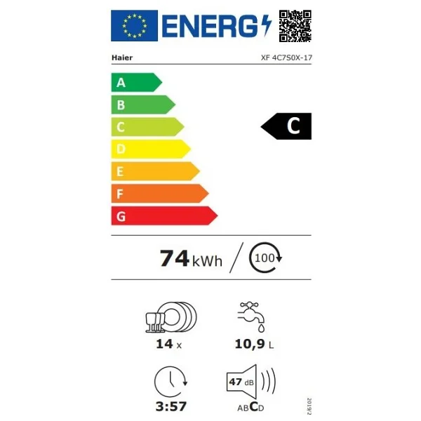 Haier Xf 4c7s0w-17 10 Programlı Bulaşık Makinesi - Görsel 5