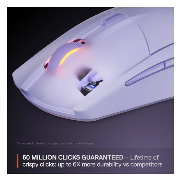 Steelseries Rival 3 Gen 2 Lila RGB Optik Kablosuz Oyuncu Mouse - Görsel 5