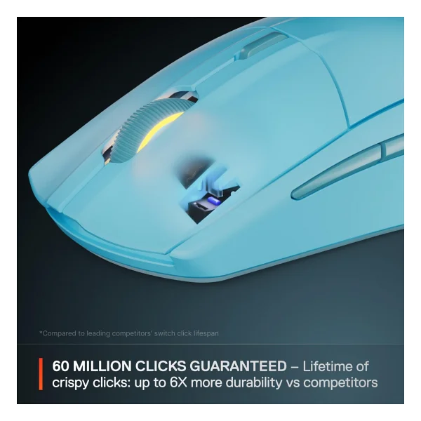 Steelseries Rival 3 Gen 2 Mavi RGB Optik Kablosuz Oyuncu Mouse - Görsel 6