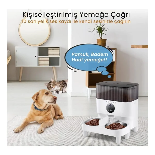 Petfit Catmax Pro Plus 5 Lt Kameralı Akıllı Otomatik Mama Kabı - Görsel 4