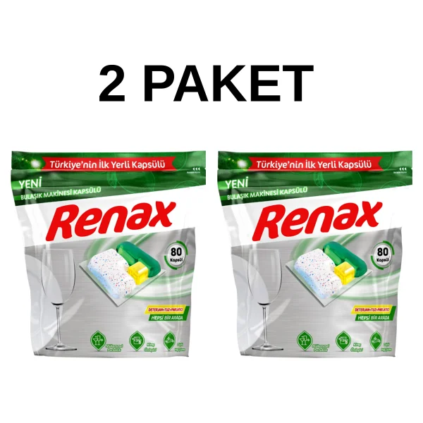 Renax Bulaşık Makinesi Kapsülü - 80li - Görsel 4