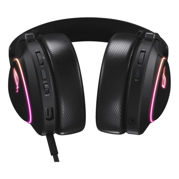 Asus Rog Delta Iı Siyah RGB 7.1 Kablolu/Kablosuz Kulak Üstü Oyuncu Kulaklığı - Görsel 2