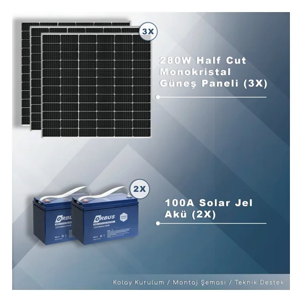 Matech 3 Kw Solar Paket Sistem (3000w/Gün) - Görsel 2