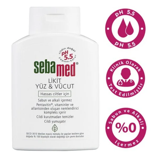 Sebamed Likit 200 Ml Yüz Ve Vücut Temizleme Jeli - Görsel 2