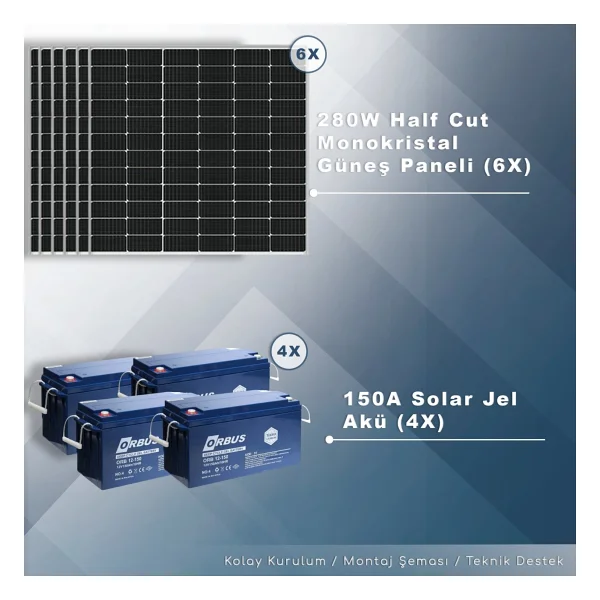 Matech 8 Kw Solar Paket Sistem (8000w/Gün) - Görsel 2