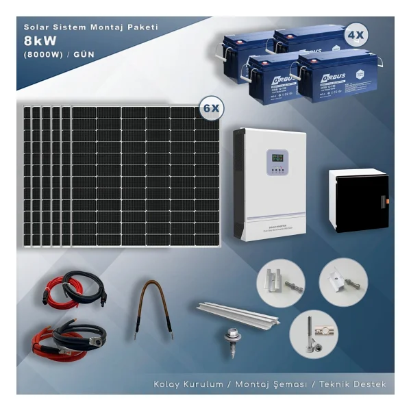 Matech 8 Kw Solar Paket Sistem (8000w/Gün) - Görsel 10