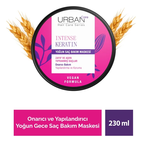Urban Care Intense Keratin Yoğun Saç Bakım Maskesi 230 Ml - Görsel 3