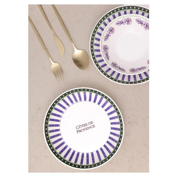 The Mia Provence 20 Cm 6'lı Yemek Tabağı - Görsel 3