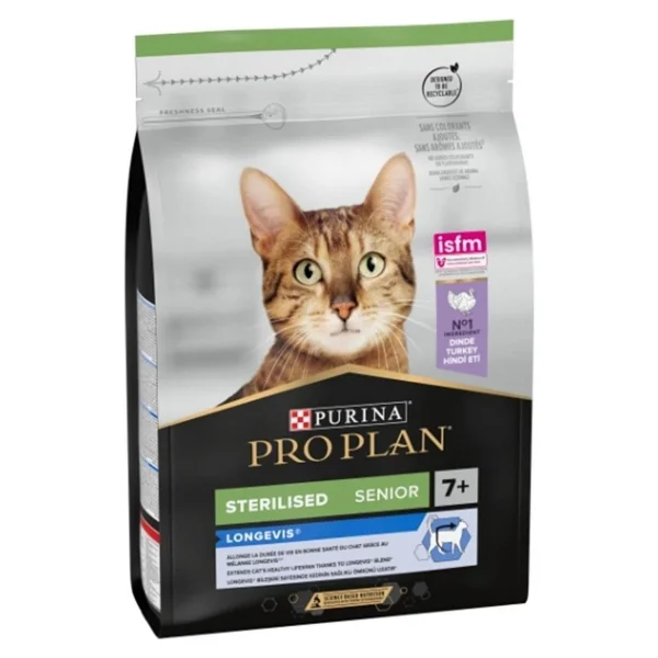 Pro Plan Senior 7+ Hindili Kısırlaştırılmış 3 Kg Yaşlı Kedi Maması - Görsel 8