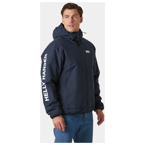 Helly Hansen Ervik Insulated Rain HHA.53983-597 Kapüşonlu Lacivert Erkek Yağmurluk - Görsel 2