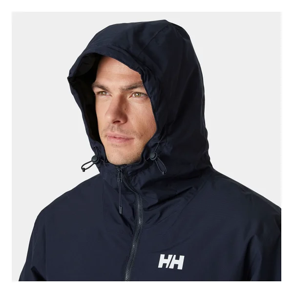Helly Hansen Ervik Insulated Rain HHA.53983-597 Kapüşonlu Lacivert Erkek Yağmurluk - Görsel 4