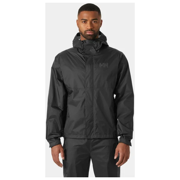 Helly Hansen Loke 2.0 Hha.63396-990 Kapüşonlu Siyah Erkek Yağmurluk - Görsel 2