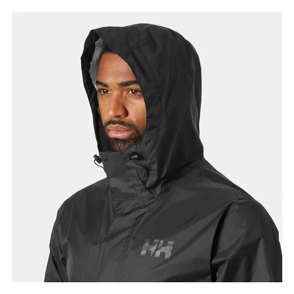 Helly Hansen Loke 2.0 Hha.63396-990 Kapüşonlu Siyah Erkek Yağmurluk - Görsel 4