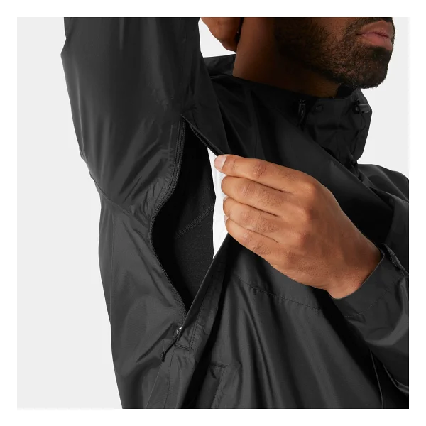 Helly Hansen Loke 2.0 Hha.63396-990 Kapüşonlu Siyah Erkek Yağmurluk - Görsel 5